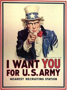 World War I Uncle Sam Recruiting Poster