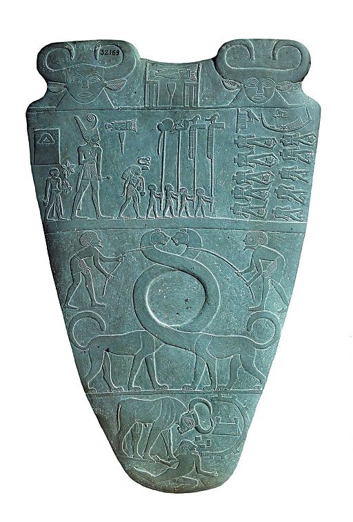 Narmer_Palette_serpopard_side